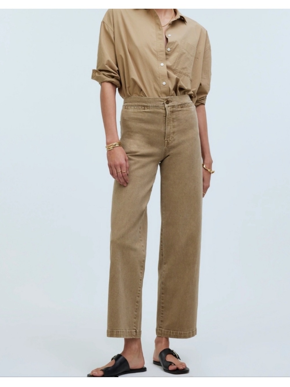 Madewell Emmett Wide-Leg Crop Pant Welt Pocket Edition 27